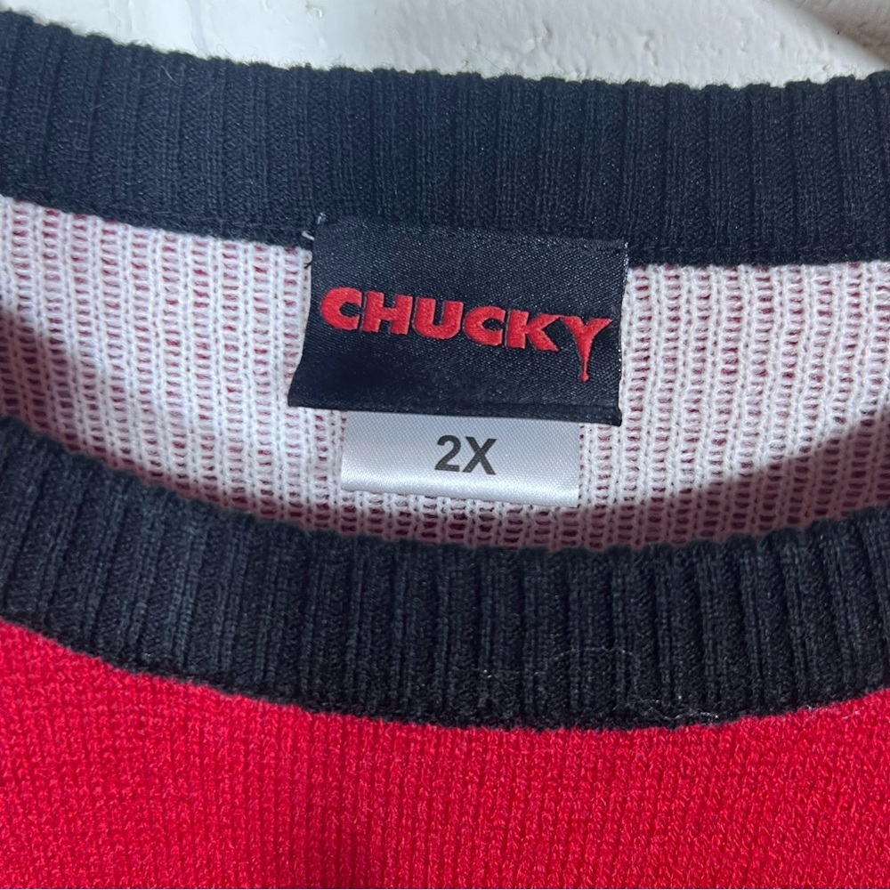 Chucky Christmas Holiday Sweater Size 2X - Picture 4 of 5